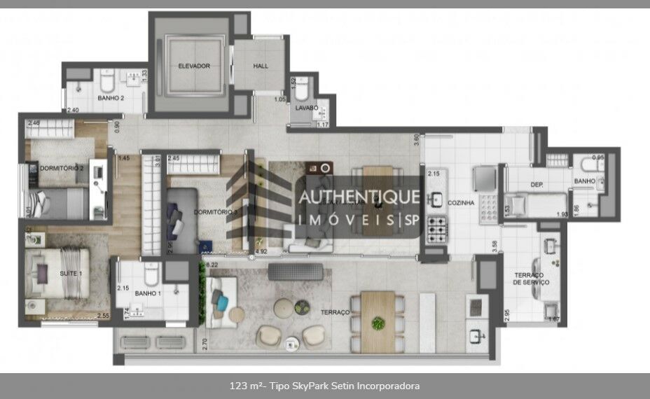 Apartamento à venda com 2 quartos, 123m² - Foto 26