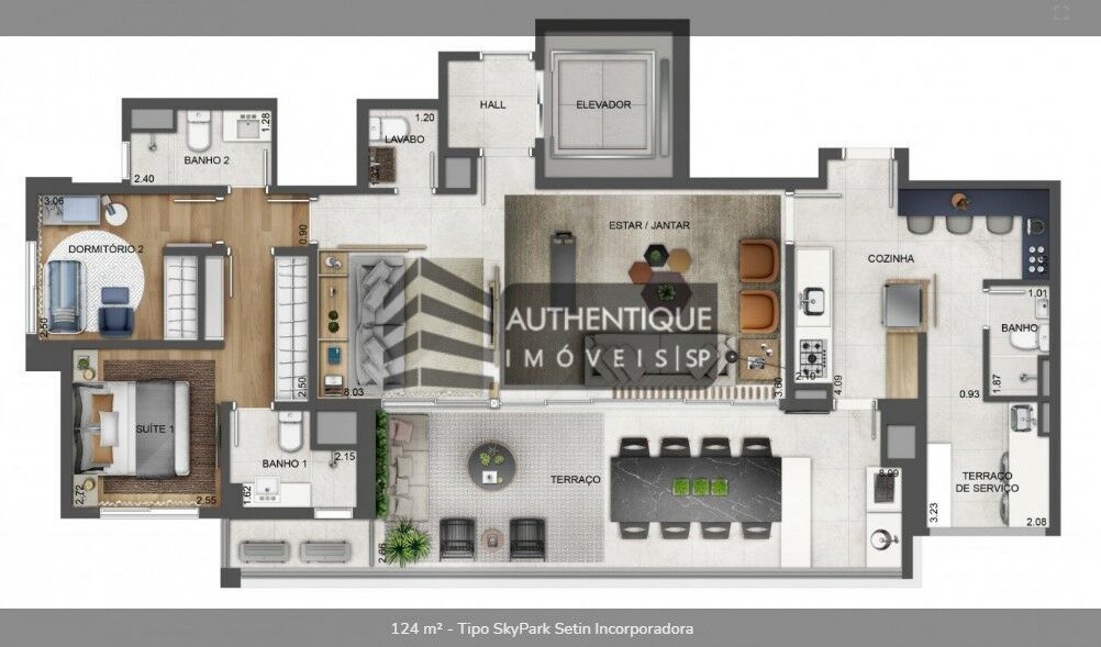 Apartamento à venda com 2 quartos, 123m² - Foto 27