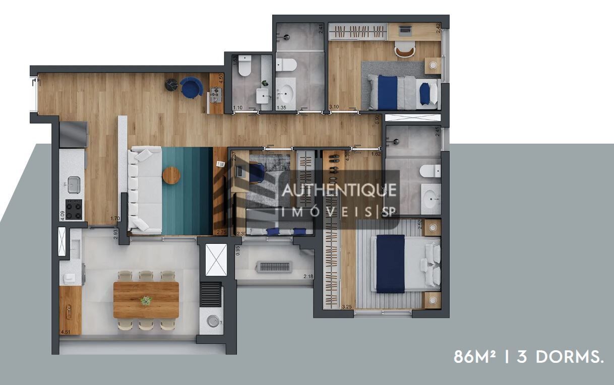 Apartamento, 3 quartos, 85 m² - Foto 23