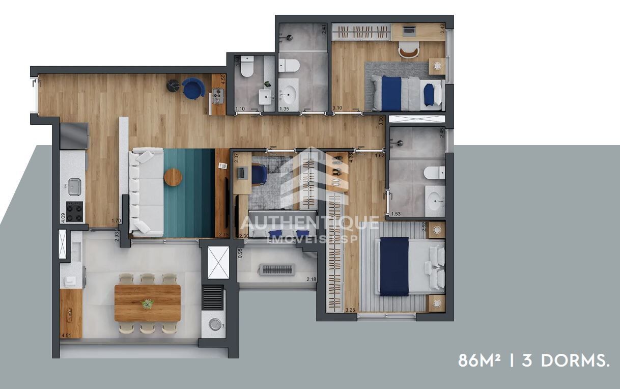 Apartamento, 3 quartos, 85 m² - Foto 23