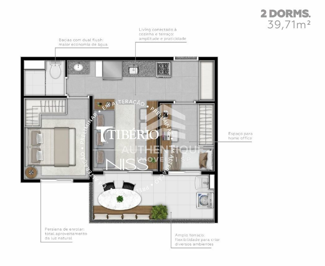 Apartamento, 1 quarto, 36 m² - Foto 18