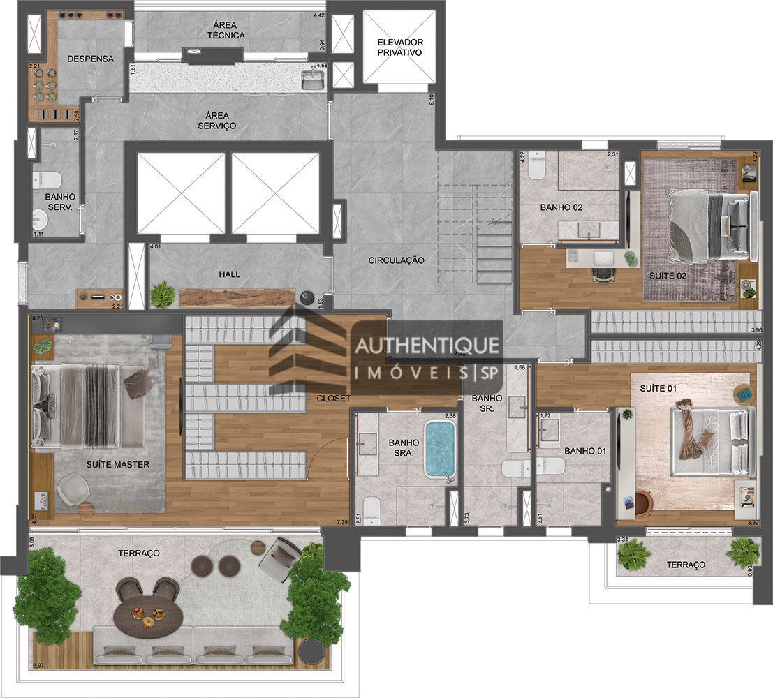 Apartamento, 4 quartos, 290 m² - Foto 45