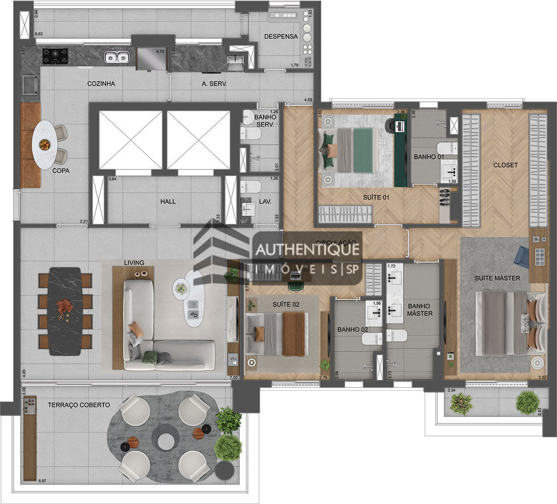 Apartamento, 4 quartos, 290 m² - Foto 42