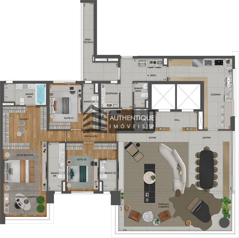 Apartamento, 4 quartos, 290 m² - Foto 43