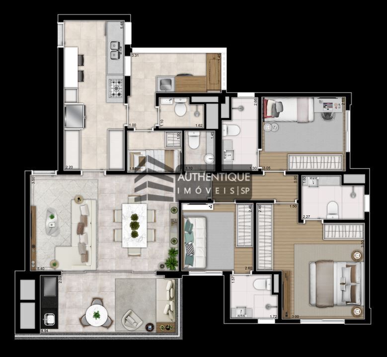 Apartamento à venda com 4 quartos, 129m² - Foto 49