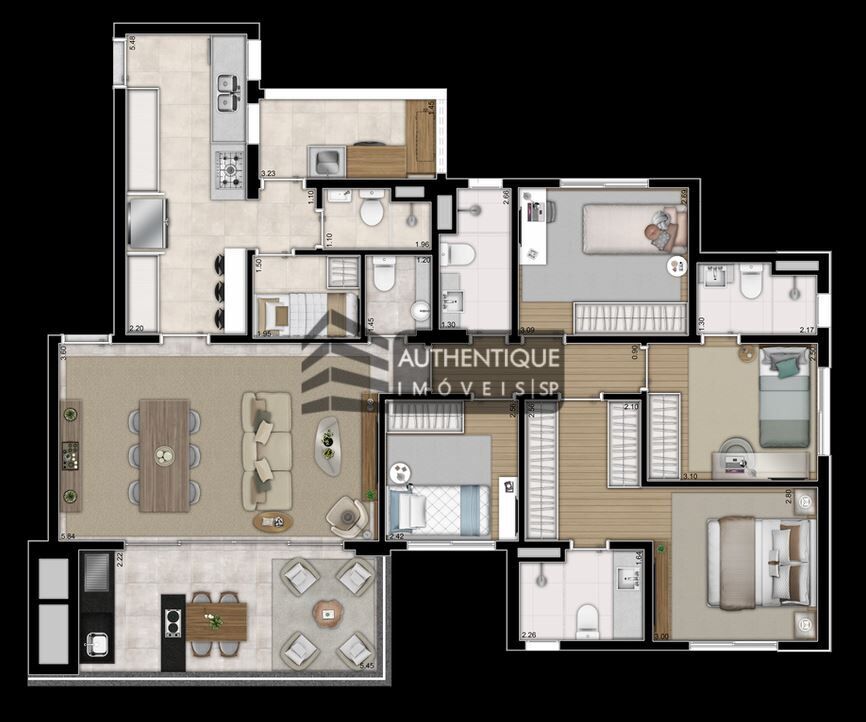 Apartamento à venda com 4 quartos, 129m² - Foto 50