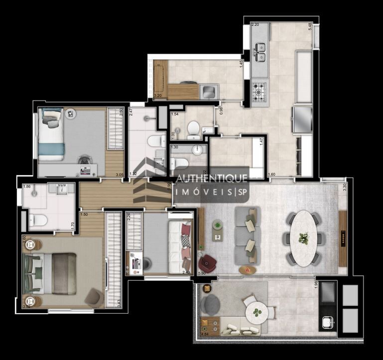 Apartamento à venda com 4 quartos, 129m² - Foto 48