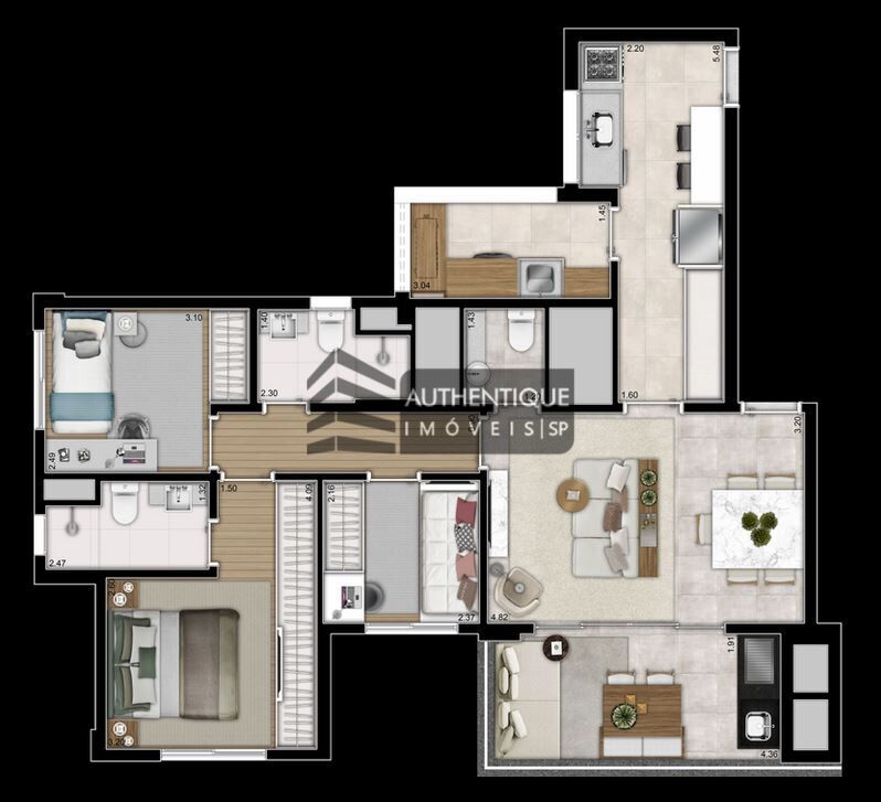 Apartamento à venda com 4 quartos, 129m² - Foto 47