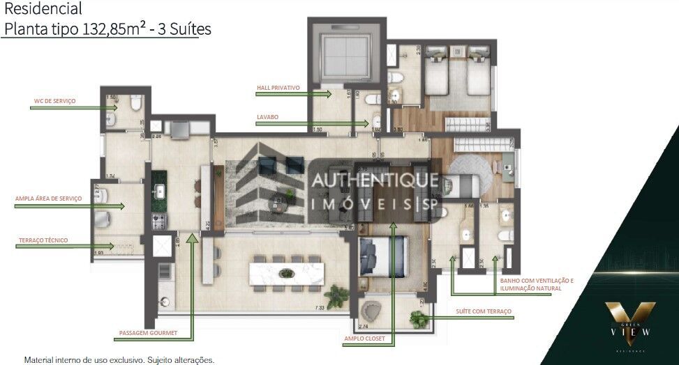 Apartamento à venda com 4 quartos, 159m² - Foto 46