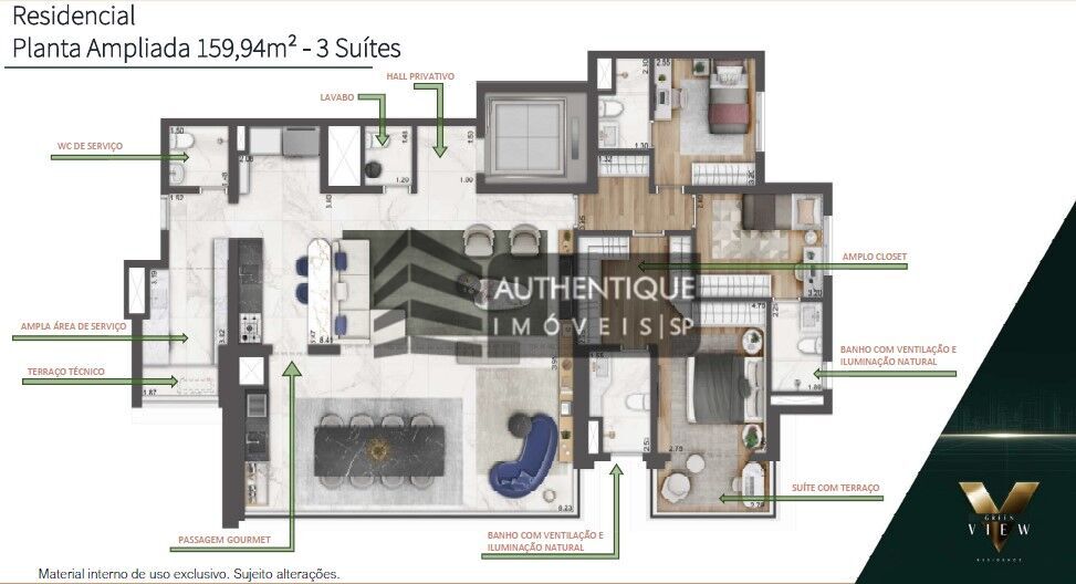 Apartamento à venda com 4 quartos, 159m² - Foto 48