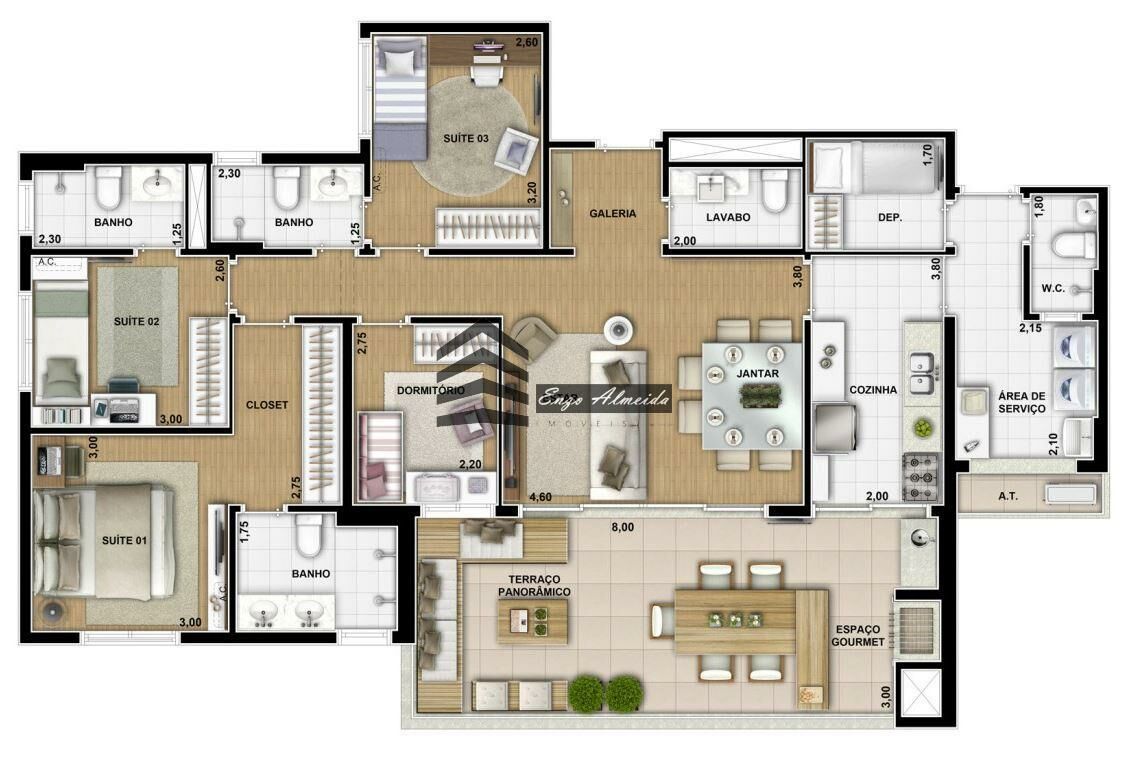 Apartamento à venda com 4 quartos, 138m² - Foto 37