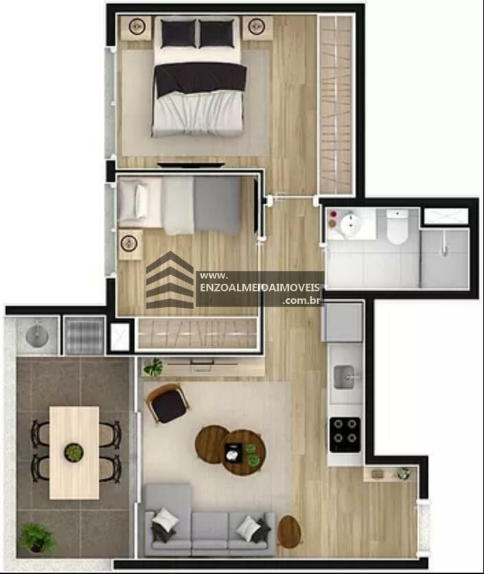 Apartamento à venda com 2 quartos, 68m² - Foto 5