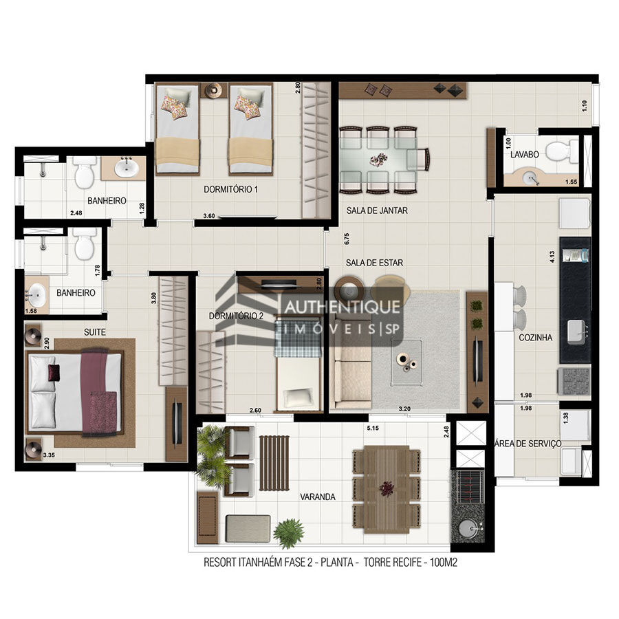 Apartamento à venda com 3 quartos, 100m² - Foto 14