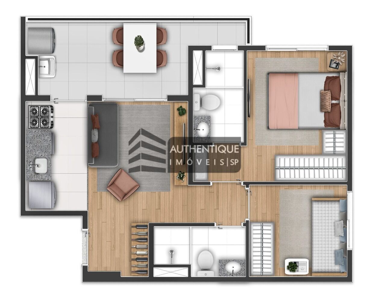 Apartamento à venda com 2 quartos, 46m² - Foto 33