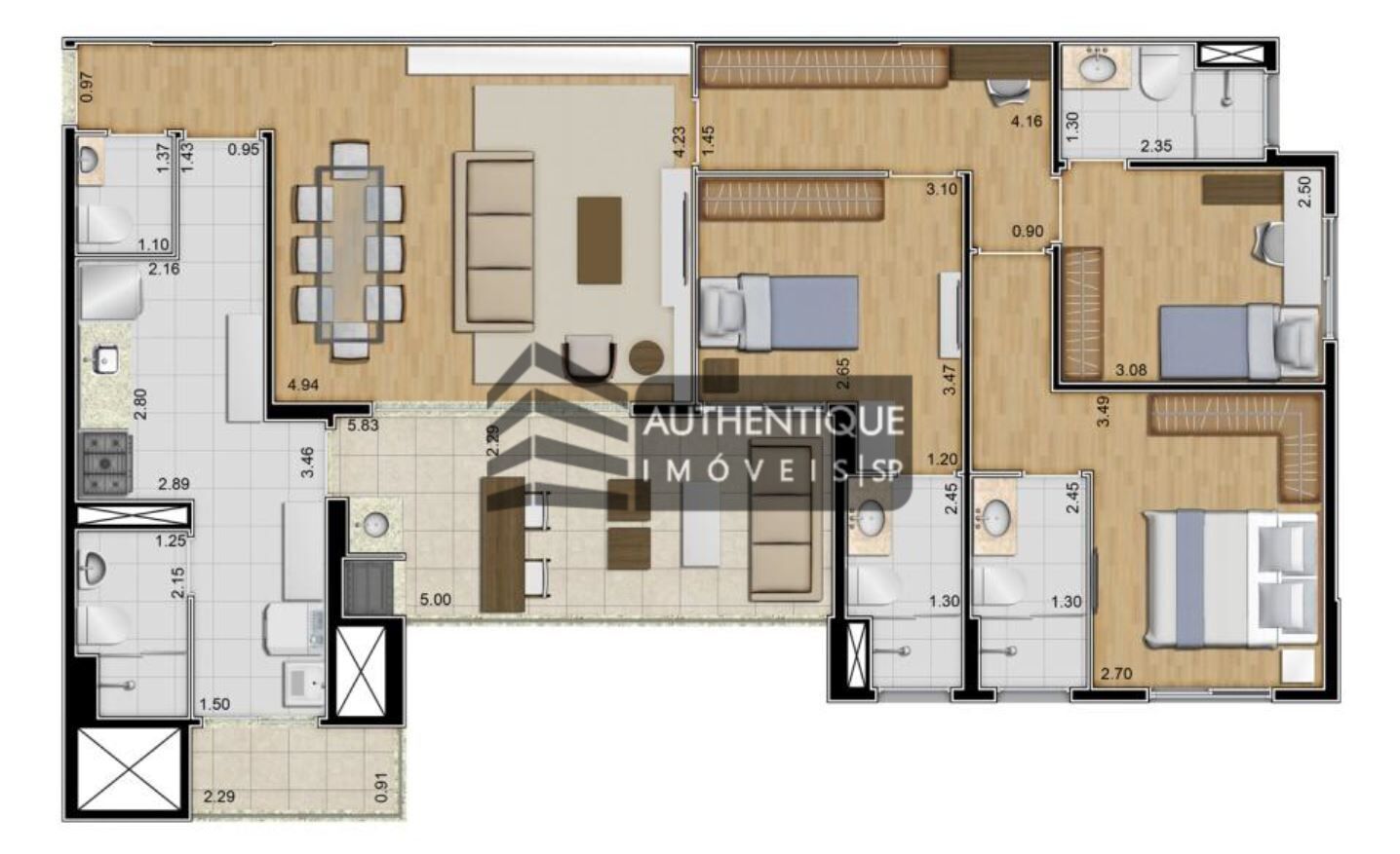 Apartamento à venda com 3 quartos, 118m² - Foto 45