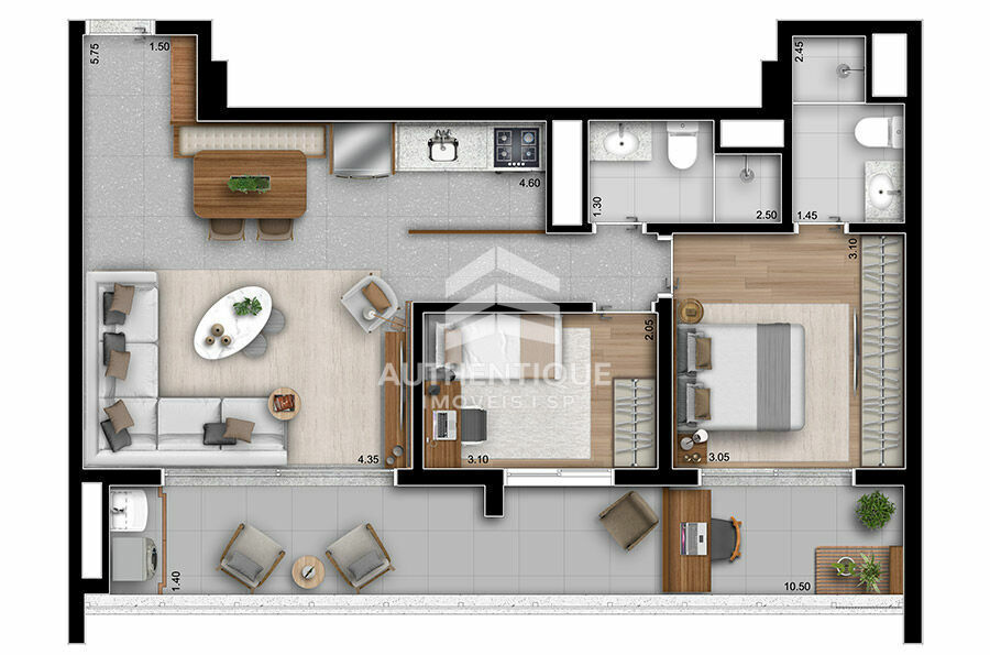 Apartamento, 2 quartos, 59 m² - Foto 32