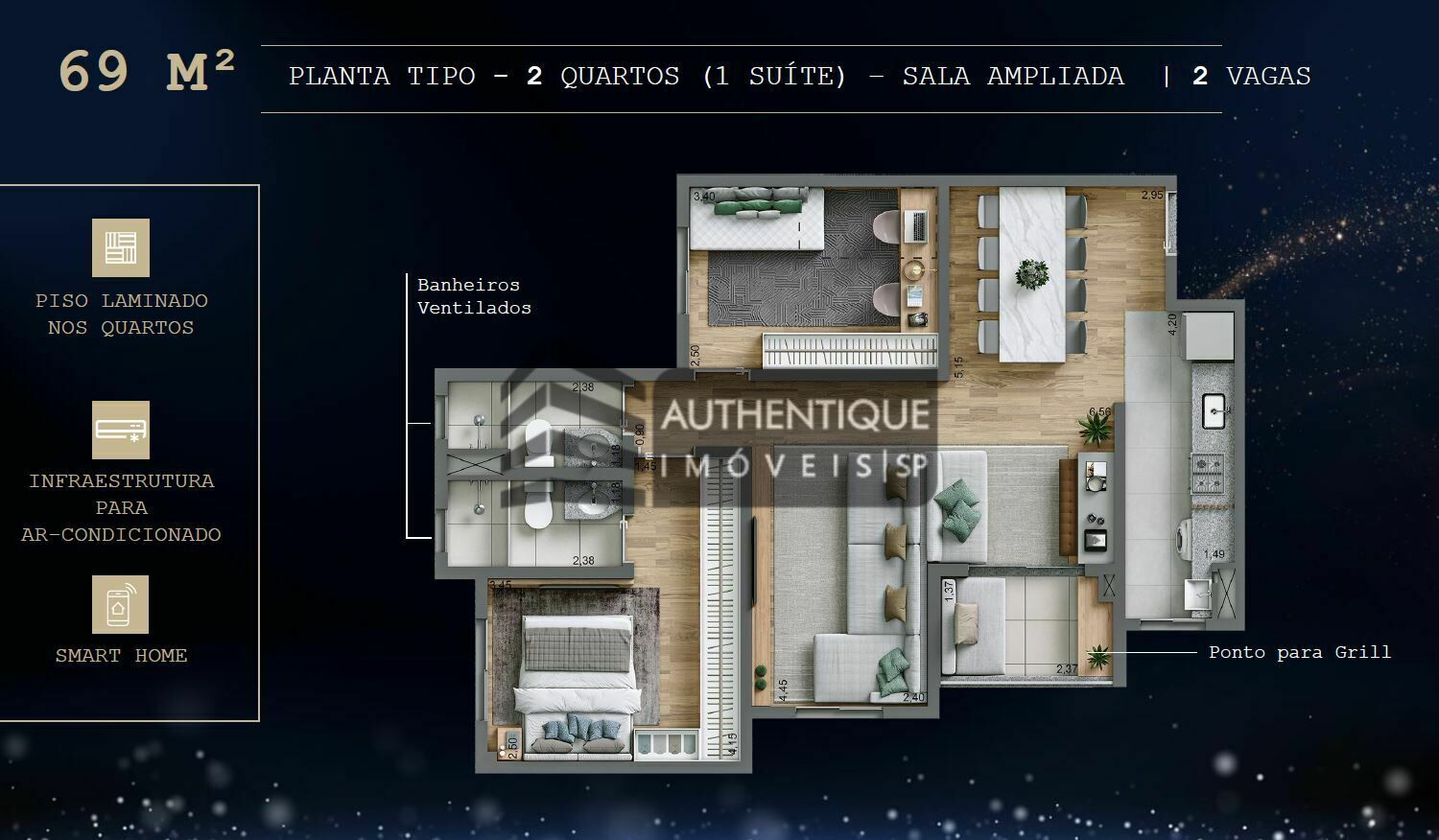 Apartamento à venda com 3 quartos, 69m² - Foto 37