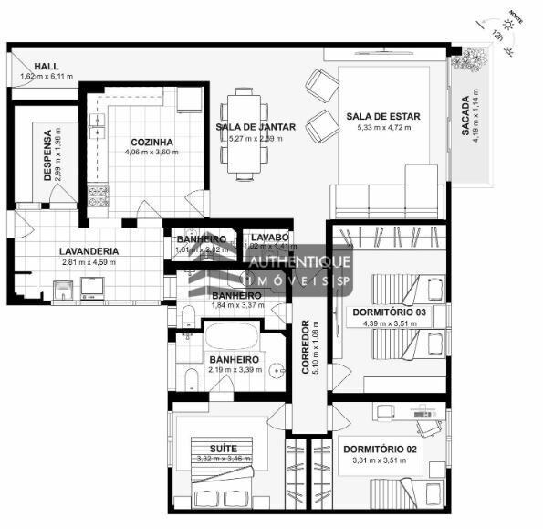 Apartamento à venda com 3 quartos, 178m² - Foto 40