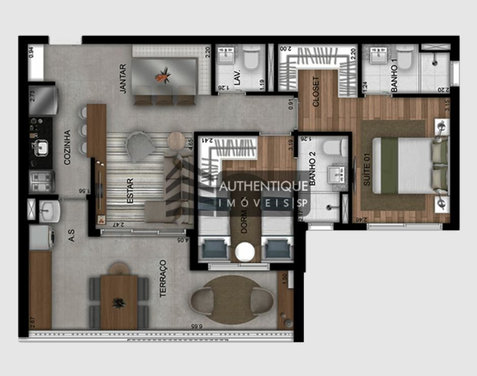 Apartamento à venda com 2 quartos, 56m² - Foto 22