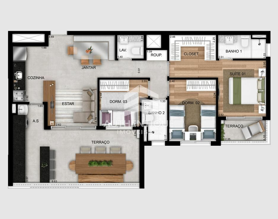 Apartamento, 2 quartos, 56 m² - Foto 23