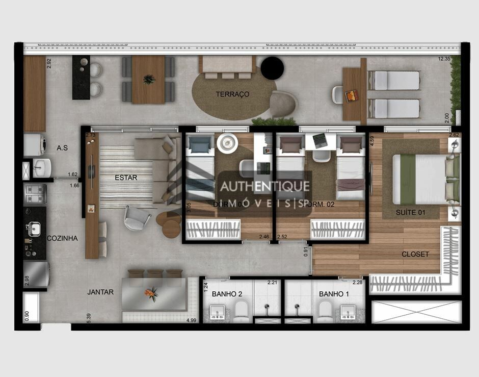 Apartamento à venda com 2 quartos, 56m² - Foto 24