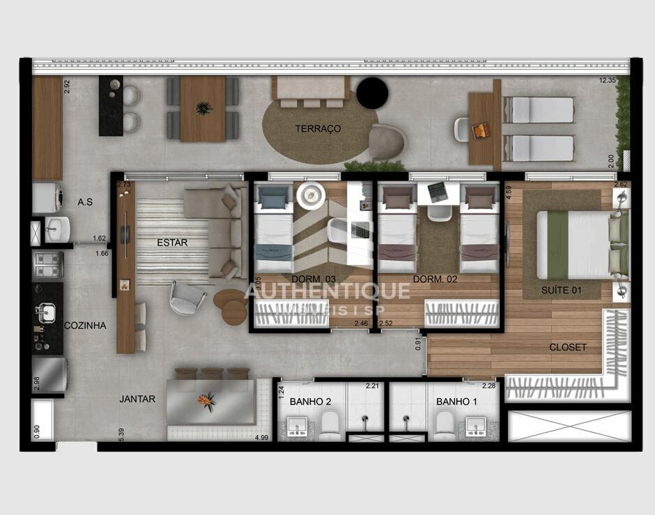 Apartamento, 2 quartos, 56 m² - Foto 24