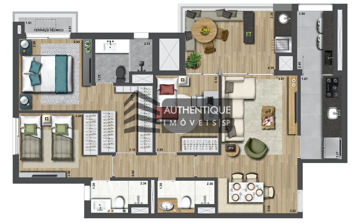 Apartamento à venda com 3 quartos, 98m² - Foto 18