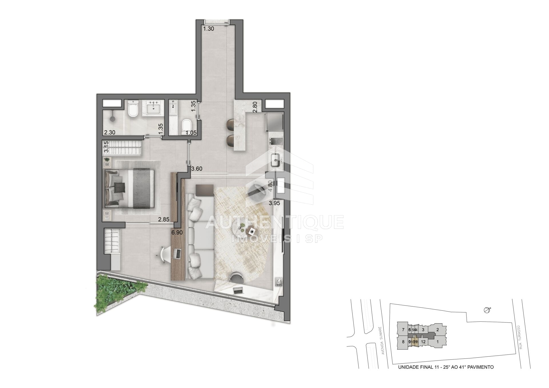 Apartamento, 1 quarto, 55 m² - Foto 25