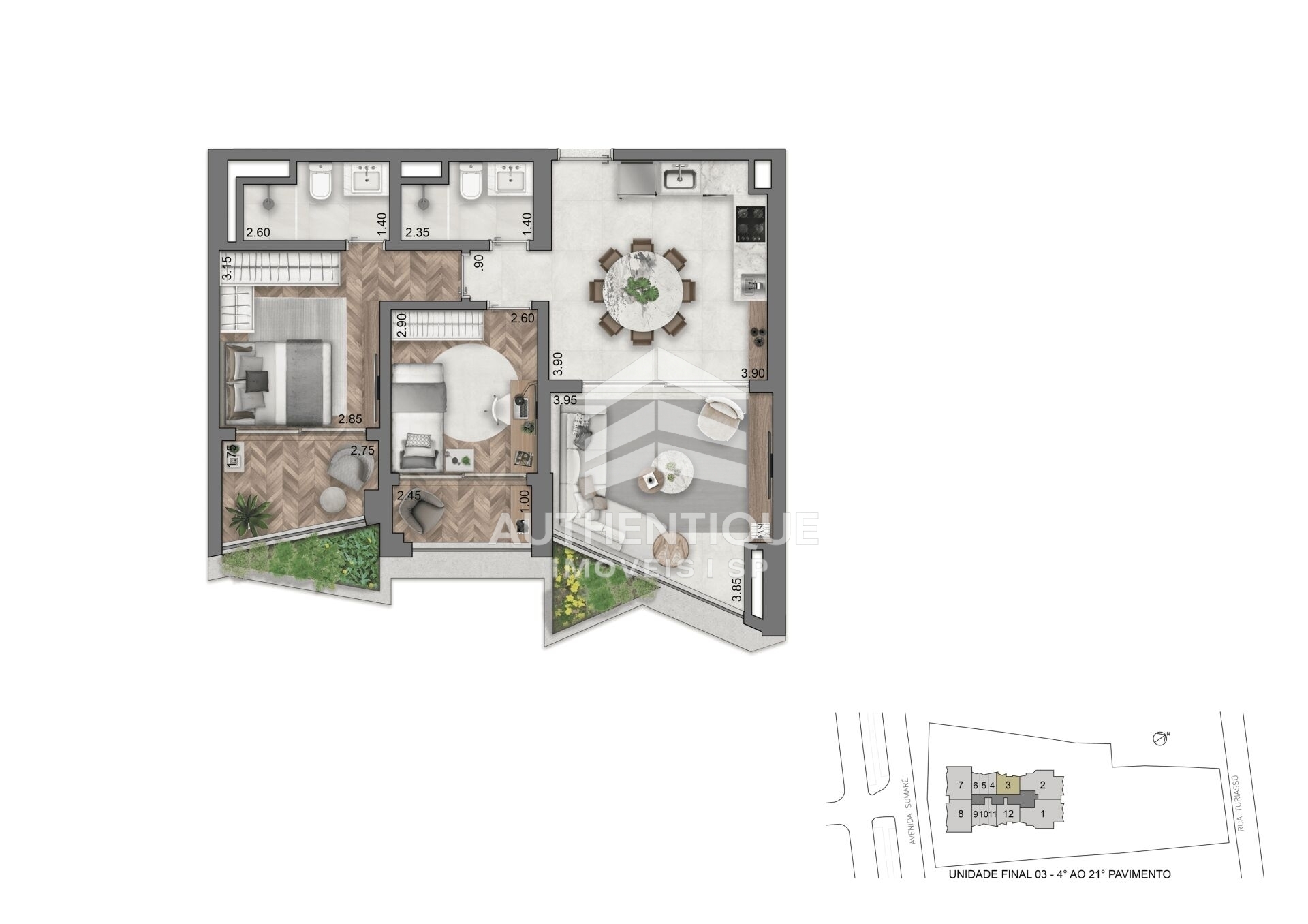 Apartamento, 1 quarto, 55 m² - Foto 26
