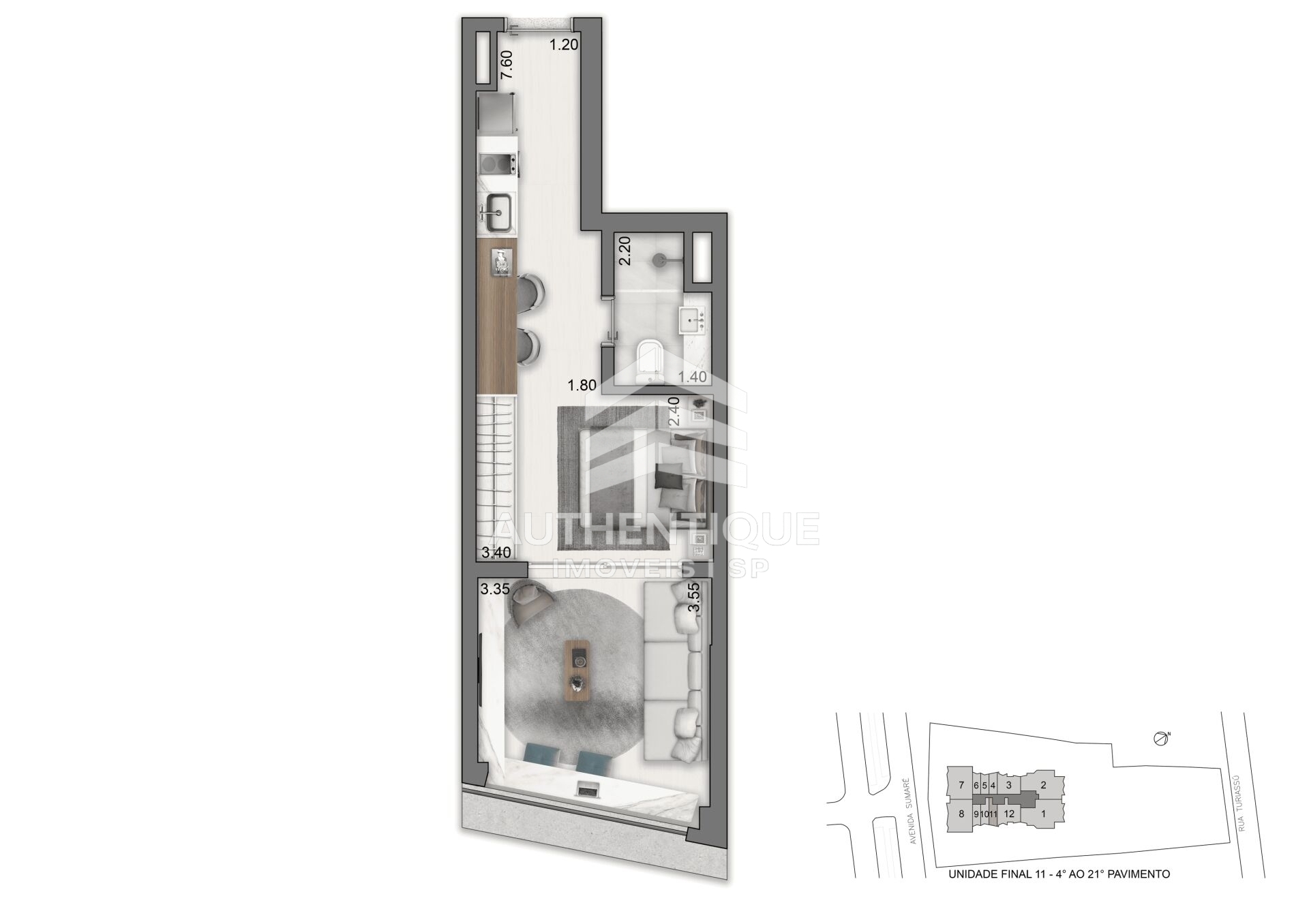 Apartamento, 1 quarto, 55 m² - Foto 24