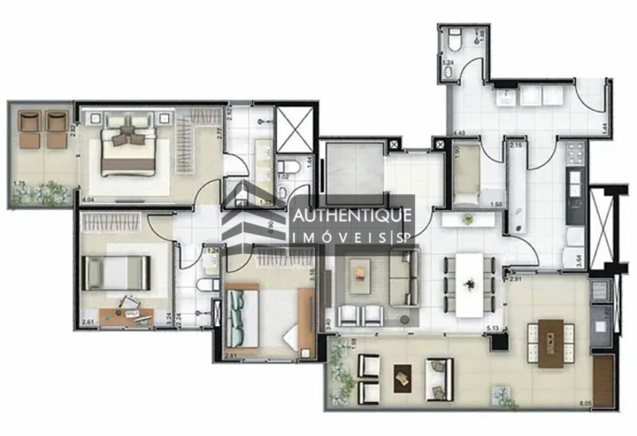 Apartamento à venda com 3 quartos, 159m² - Foto 20