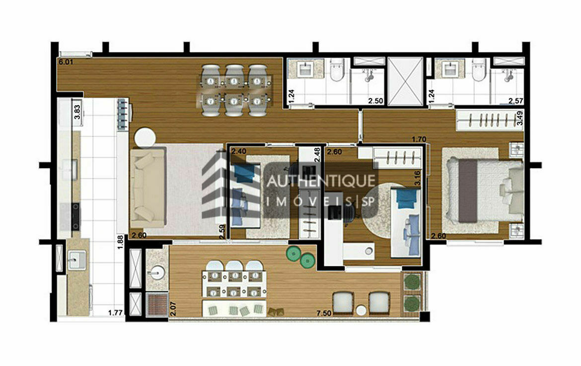 Apartamento à venda com 2 quartos, 83m² - Foto 34