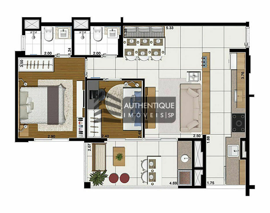 Apartamento à venda com 2 quartos, 83m² - Foto 35