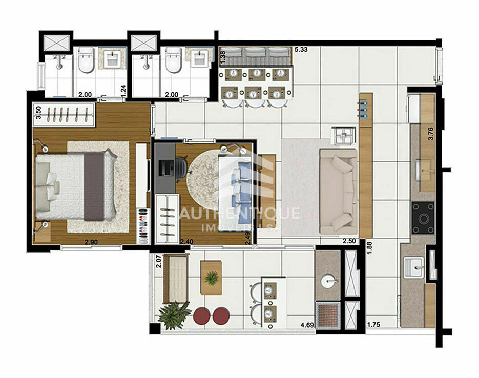 Apartamento, 2 quartos, 83 m² - Foto 35
