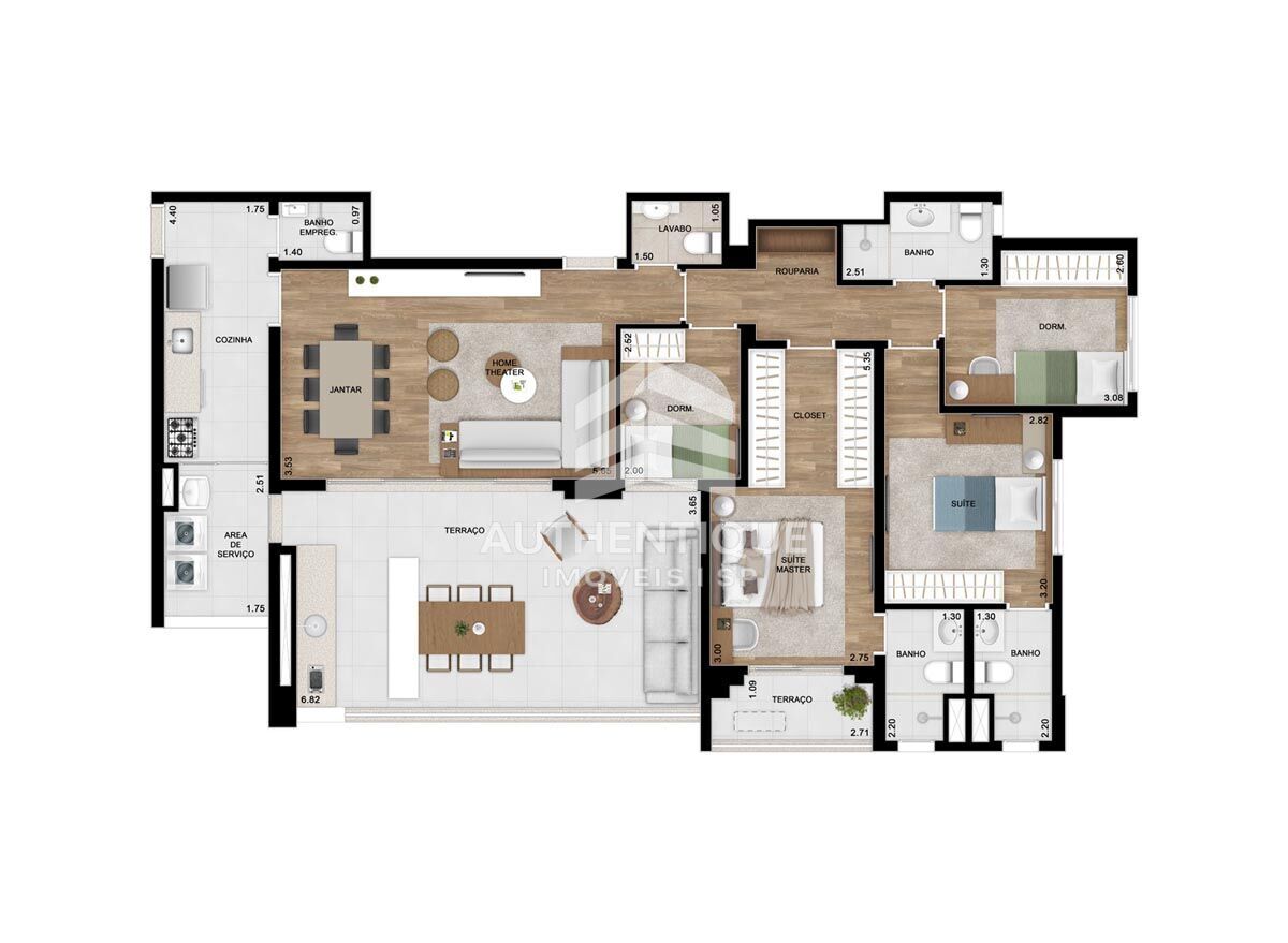 Apartamento, 4 quartos, 136 m² - Foto 34
