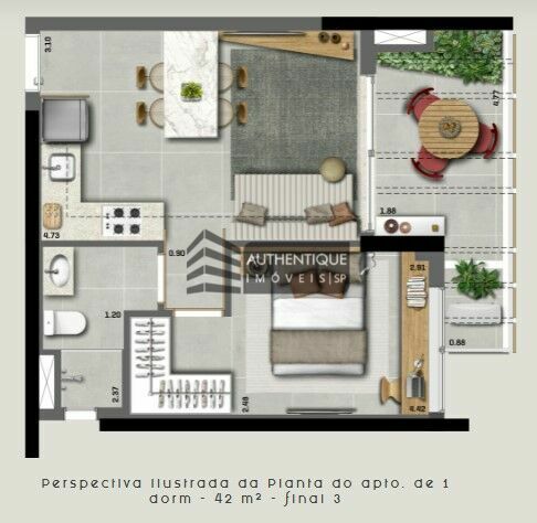 Apartamento à venda com 2 quartos, 67m² - Foto 10