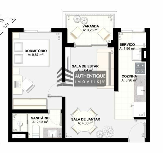 Apartamento à venda com 1 quarto, 41m² - Foto 32