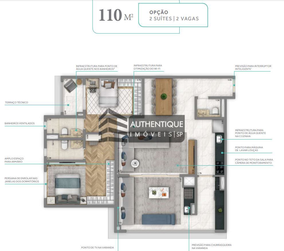 Apartamento, 2 quartos, 92 m² - Foto 21