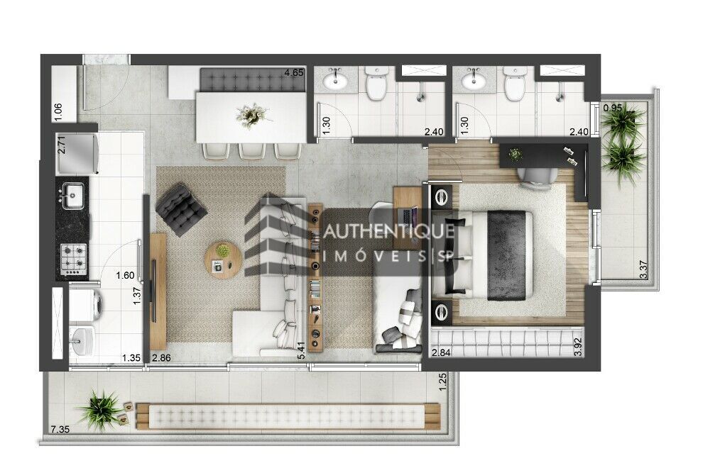 Apartamento à venda com 1 quarto, 50m² - Foto 26