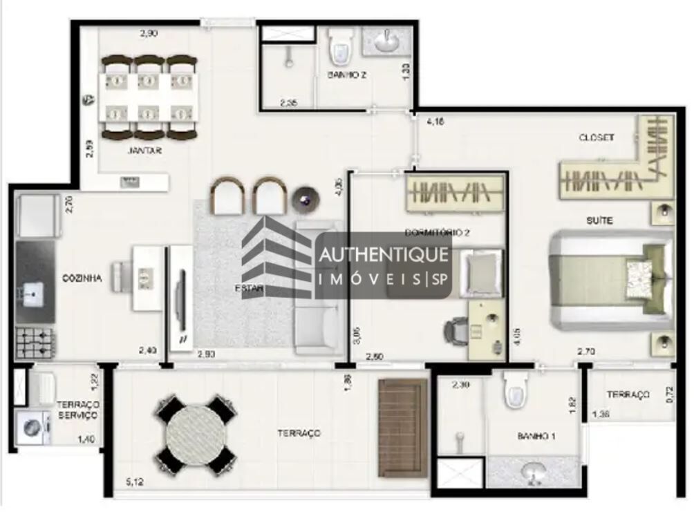 Apartamento à venda com 2 quartos, 72m² - Foto 44