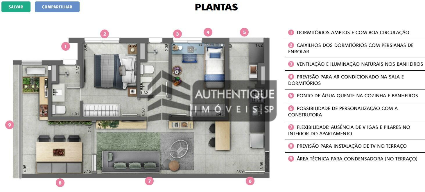 Apartamento à venda com 2 quartos, 69m² - Foto 31