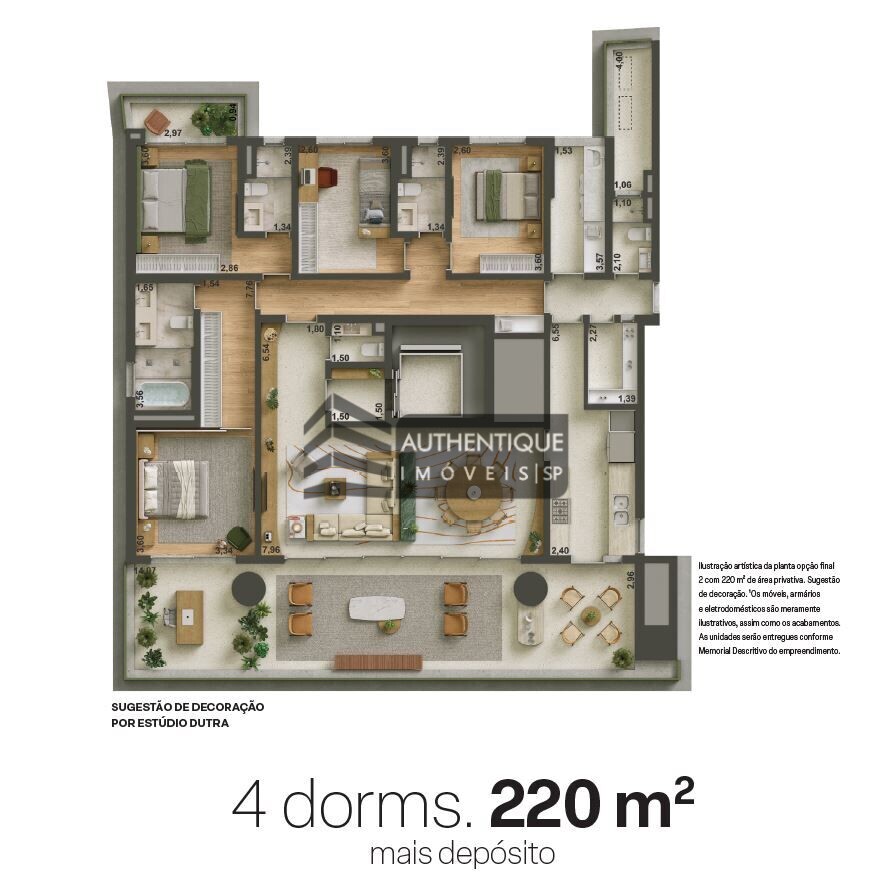 Apartamento à venda com 4 quartos, 220m² - Foto 20