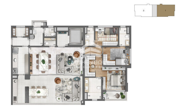 Cobertura, 4 quartos, 328 m² - Foto 29