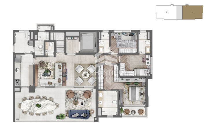 Cobertura, 4 quartos, 328 m² - Foto 33
