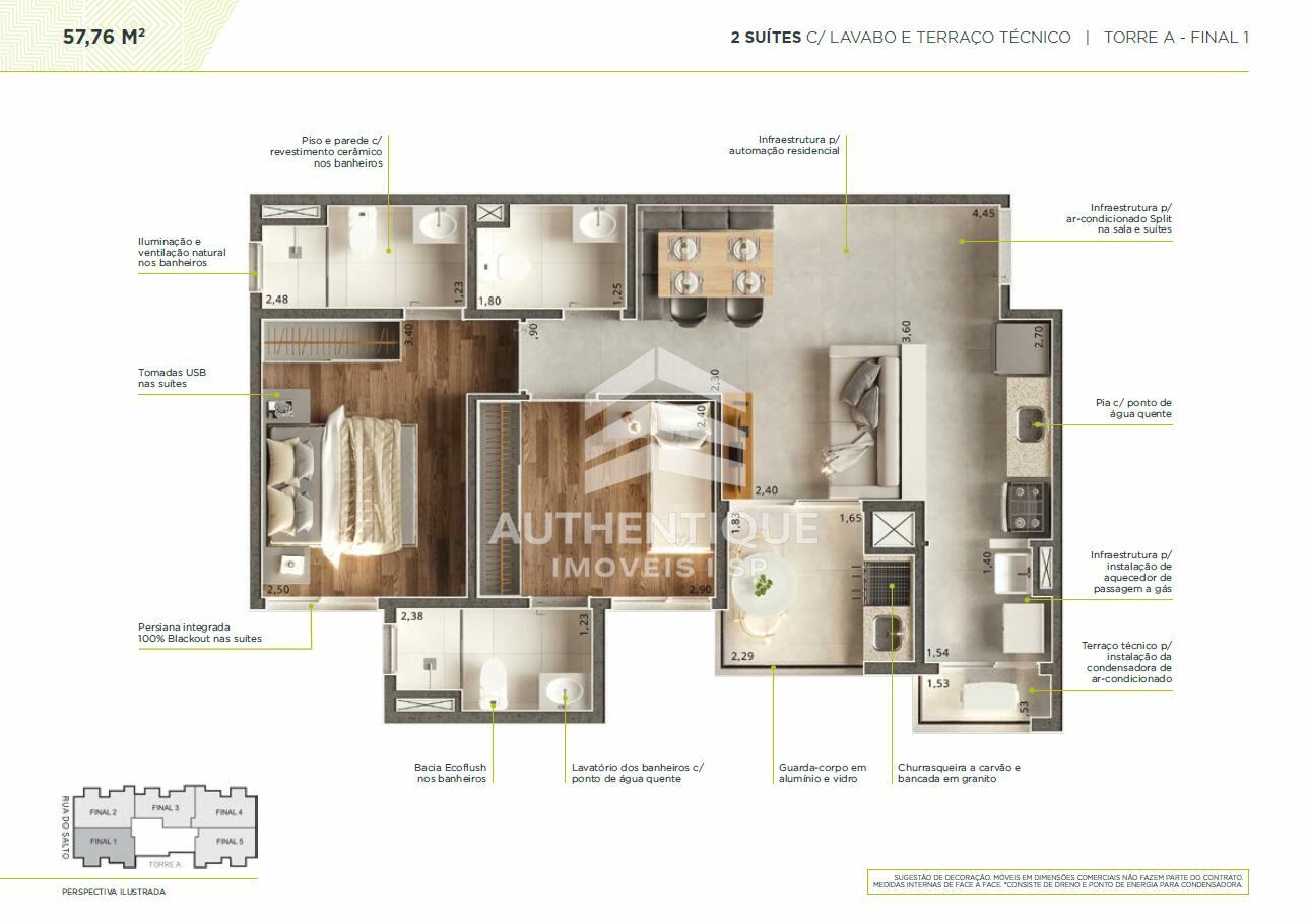 Apartamento, 2 quartos, 58 m² - Foto 25