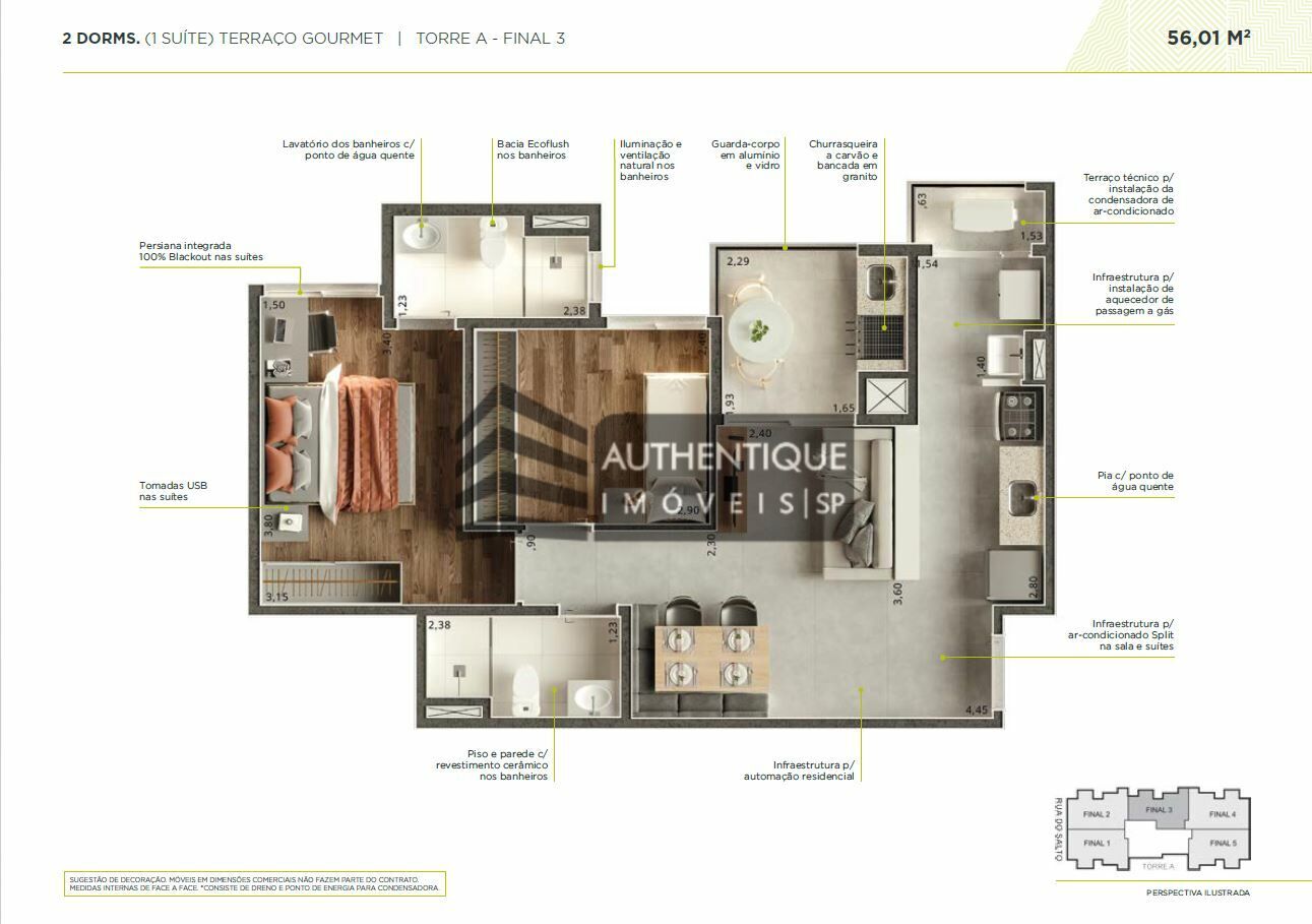 Apartamento à venda com 2 quartos, 58m² - Foto 26