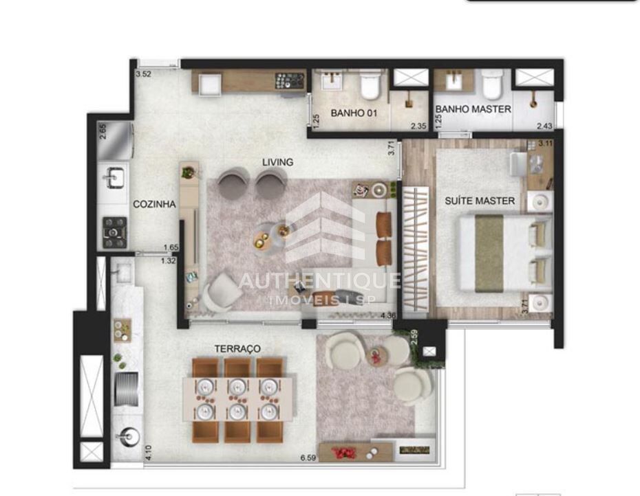 Apartamento, 1 quarto, 71 m² - Foto 31