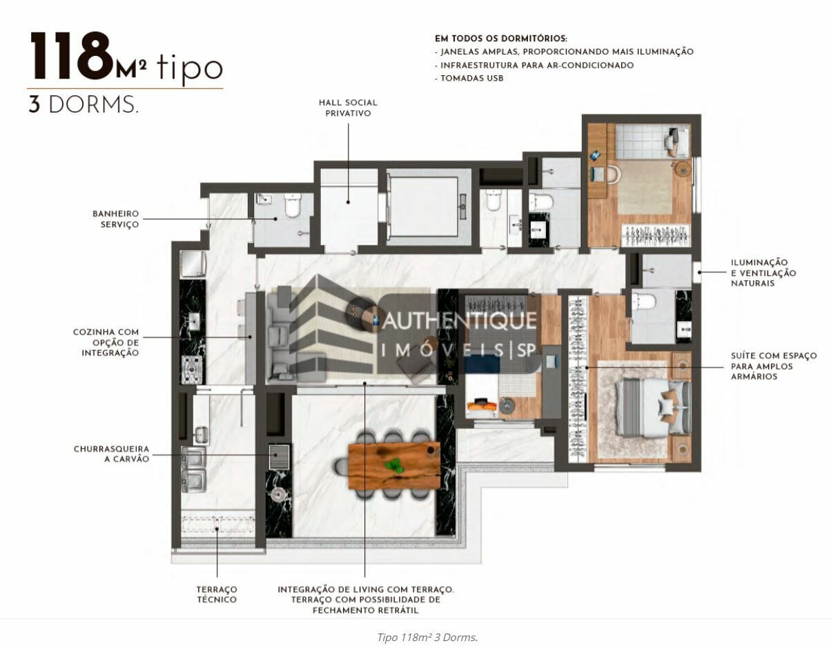 Apartamento à venda com 3 quartos, 118m² - Foto 22