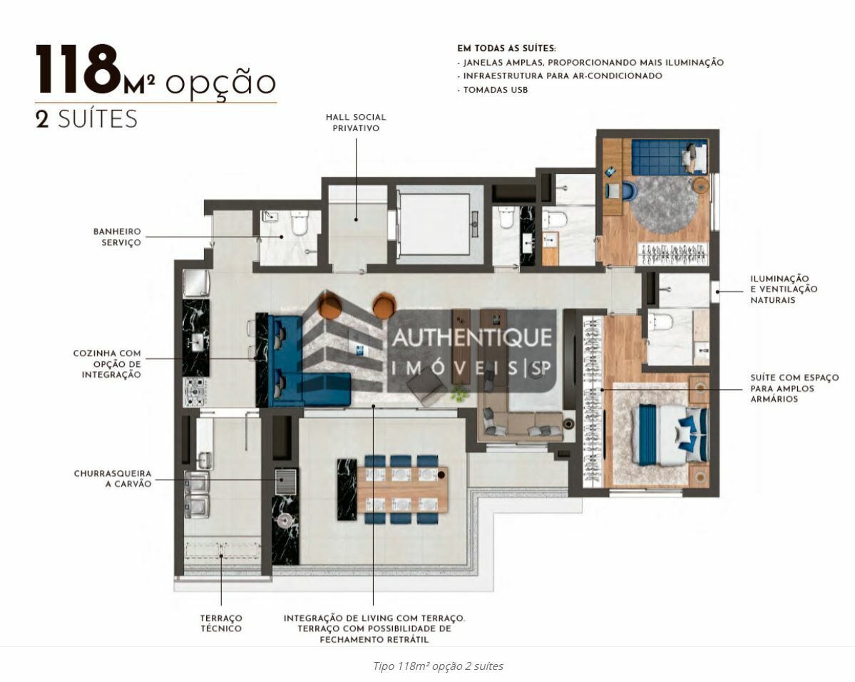 Apartamento à venda com 3 quartos, 118m² - Foto 21