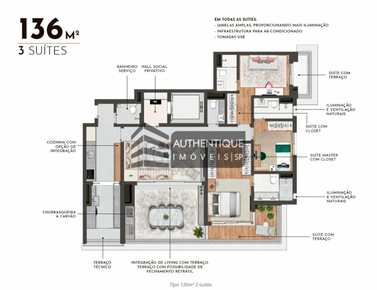 Apartamento à venda com 3 quartos, 118m² - Foto 18